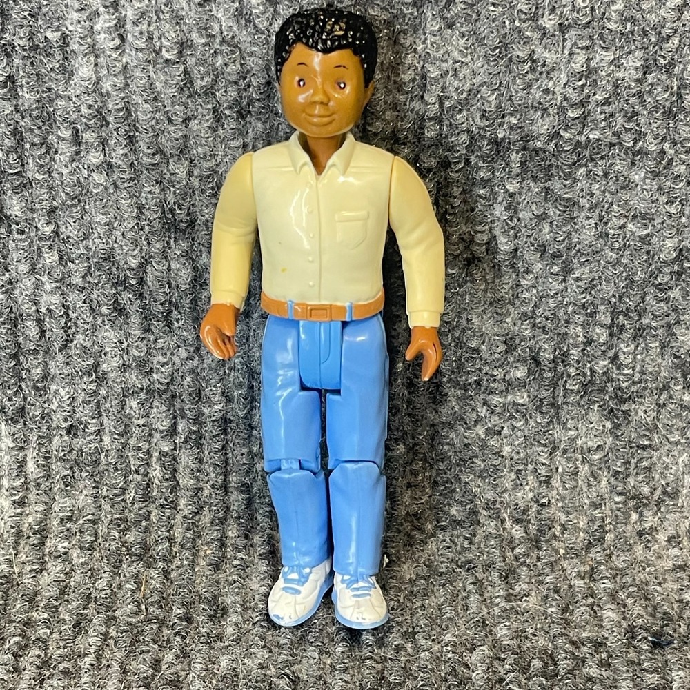 1993 Fisher Price Dream House Loving Family African American Dad Vintage Doll